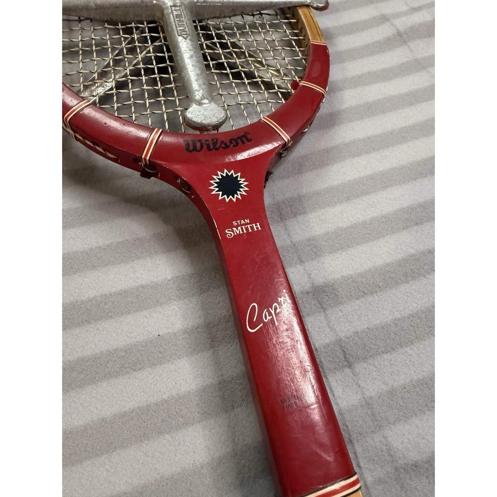 Vintage Wilson Stan Smith Capri Tennis Racket EUC With Dunhill Press RARE HTF - Picture 2 of 16